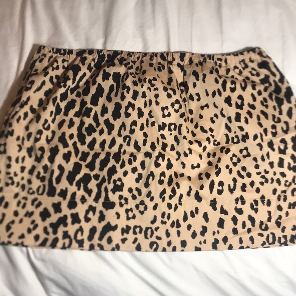 Tibi Leopard Skirt